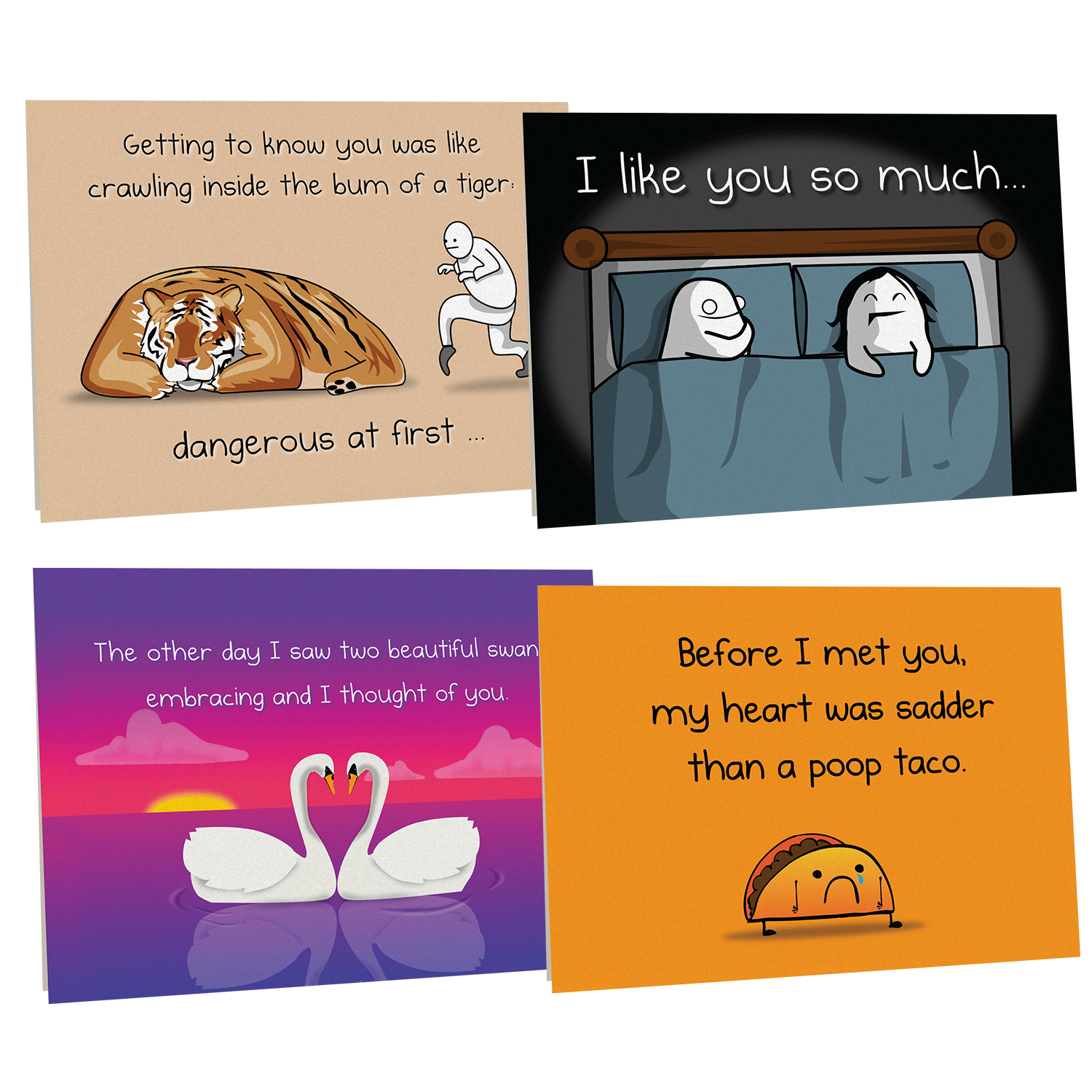 NSFW Love & Friendship Cards Vol. C - 4 pack