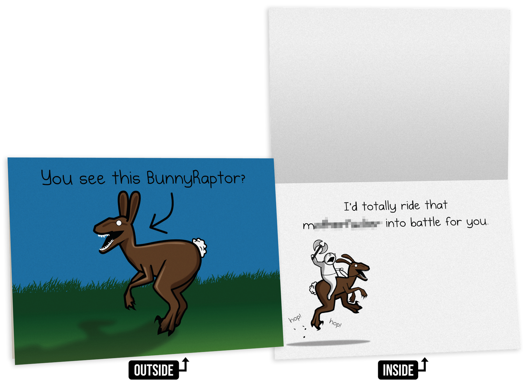 NSFW Friendship Greeting Card Bundle - 4 pack